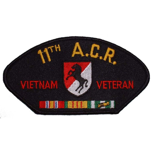 U.S. Army 11th A.C.R. Vietnam Veteran Hat Patch 2 3/4"