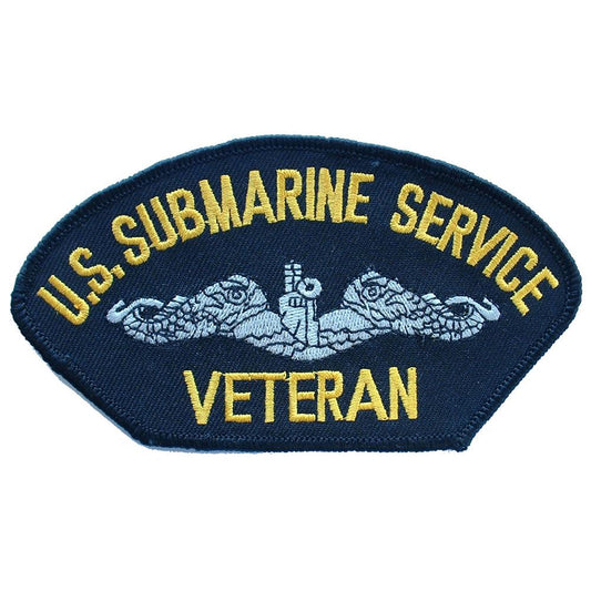 U.S. Navy Submarine Service Veteran Hat Patch 2 3/4"