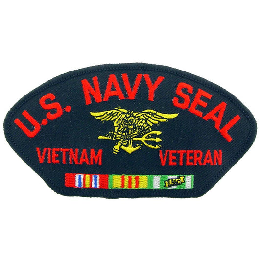 U.S. Navy Seal Vietnam Veteran Hat Patch 2 3/4"