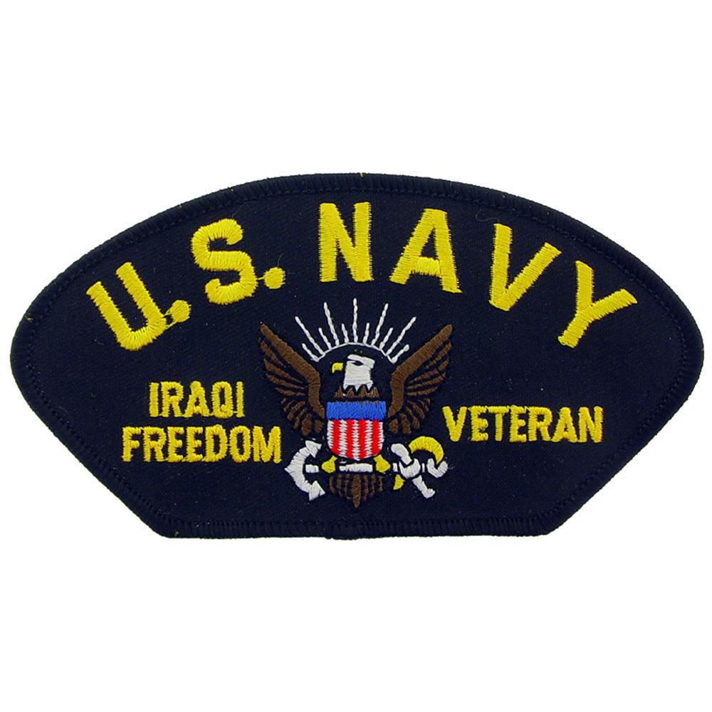 U.S. Navy Iraqi Freedom Hat Patch 2 3/4" x 5 1/4"