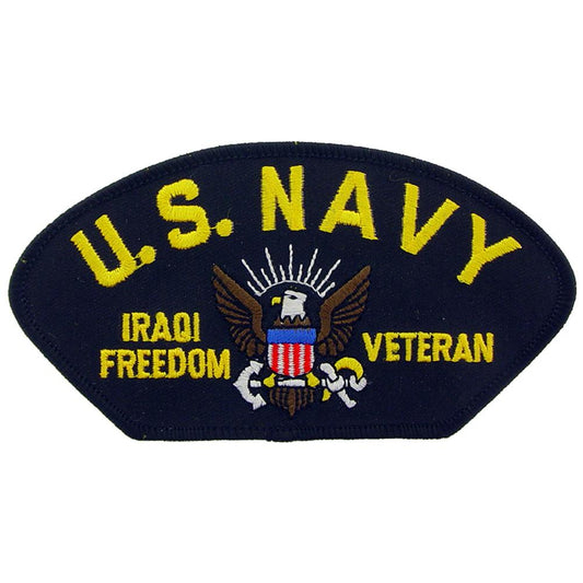 U.S. Navy Iraqi Freedom Hat Patch 2 3/4" x 5 1/4"