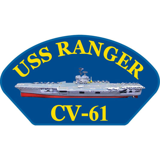 U.S. Navy USS Ranger CV-61 Patch 2 1/4" x 4"
