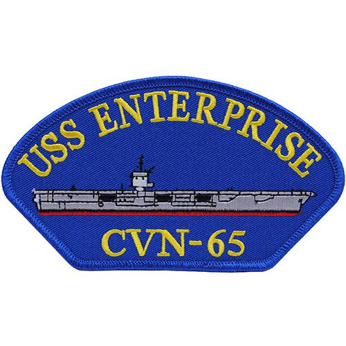 U.S. Navy USS Enterprise CVN-65 Patch 2 1/4" x 4"
