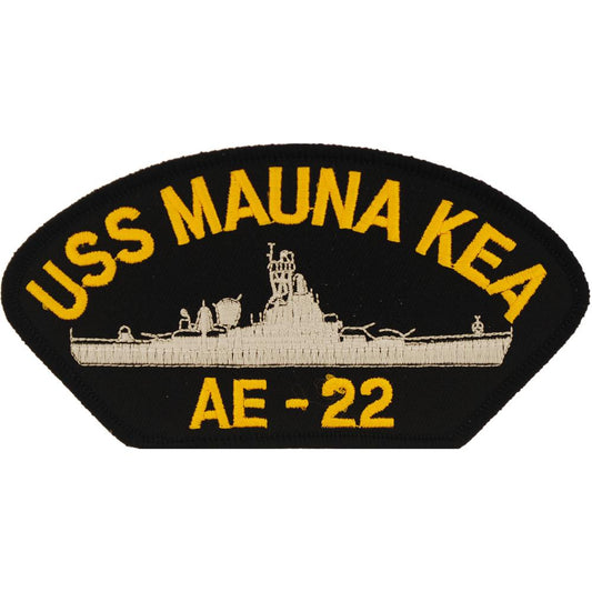 U.S. Navy USS Mauna Kea AE-22 Patch 2 1/4" x 4"