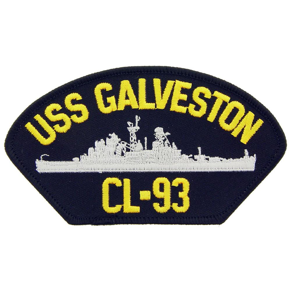 U.S. Navy USS Galveston CL-93 Patch 2 1/4" x 4"