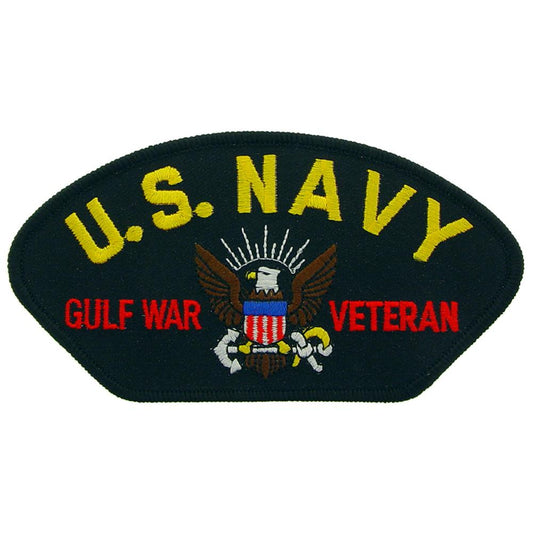U.S. Navy Gulf War Veteran Hat Patch 2 3/4" x 5 1/4"