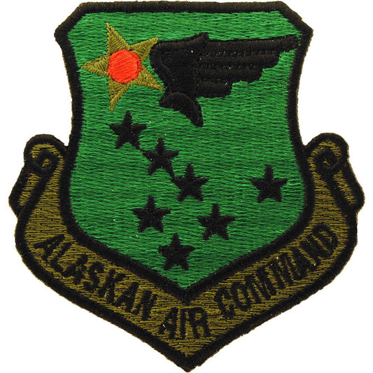U.S. Air Force Alaskan Air Command Shield Patch Green