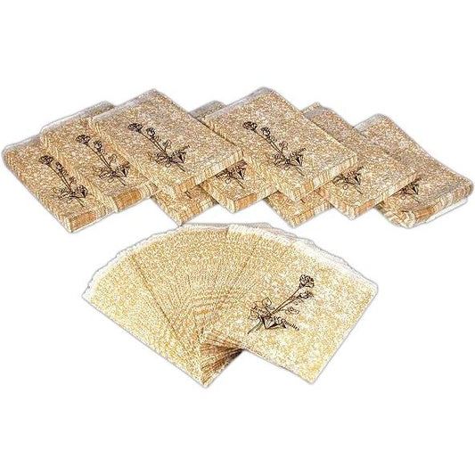1000 Paper Gift Bags Gold Shopping Sales Tote 6 x 9"