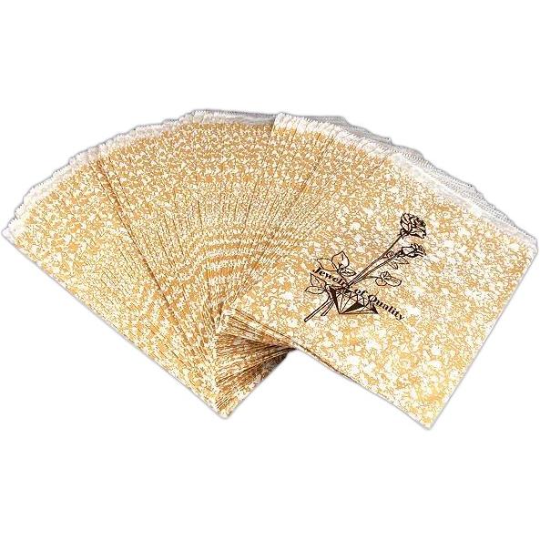 Gold Tone Paper Tote Shopping Gift Bags 6" x 9" Kit 4000 Pcs