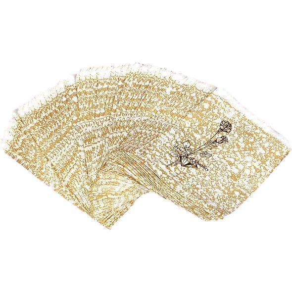 Gold Tone Paper Tote Shopping Merchandise Gift Bags 5" x 7" Kit 6000 Pcs