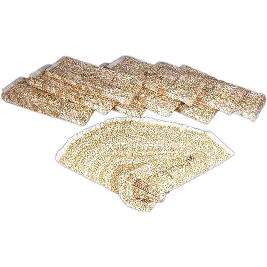 1000 Paper Gift Bags Gold Shopping Sales Tote 4 x 11"