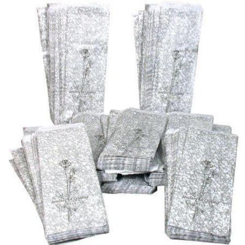 1000 Silver Paper Gift Bags Shopping Tote Sales 4x11