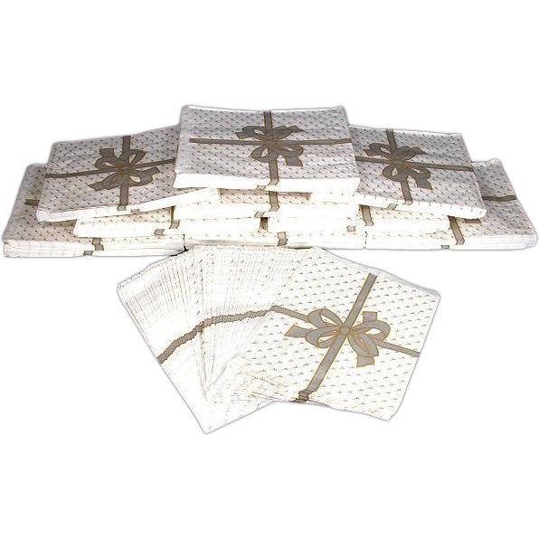 1000 Silver Bow Paper Gift Bags 8 1/2" x 11"