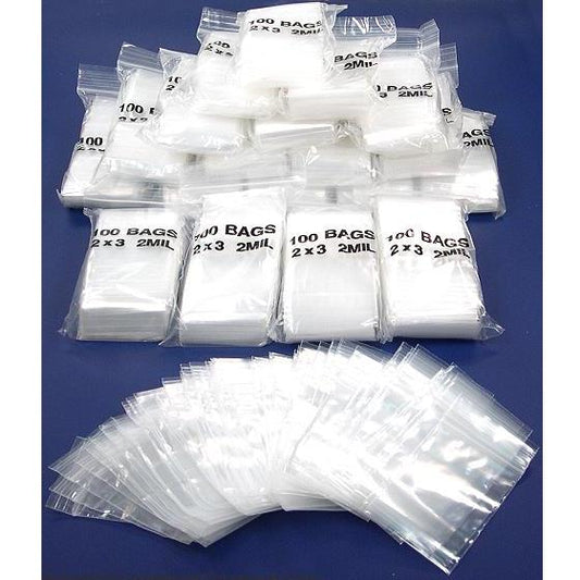 SE Self Locking Bag 2MIL, 2" X 3" (20 Pk)