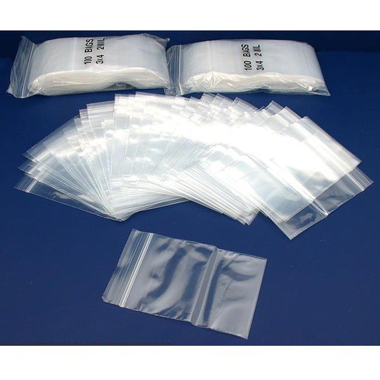 300 Poly Bag Clear Resealable Zipper Shipping Bags 3" x 4"