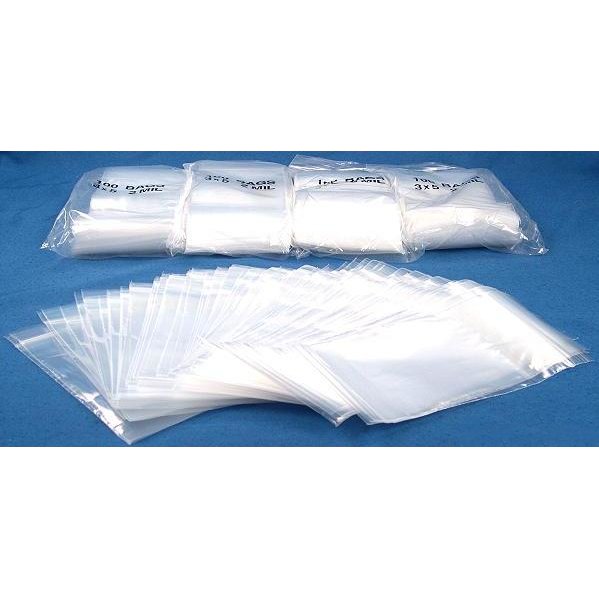 500 Resealable Plastic Bags 3" x 5"