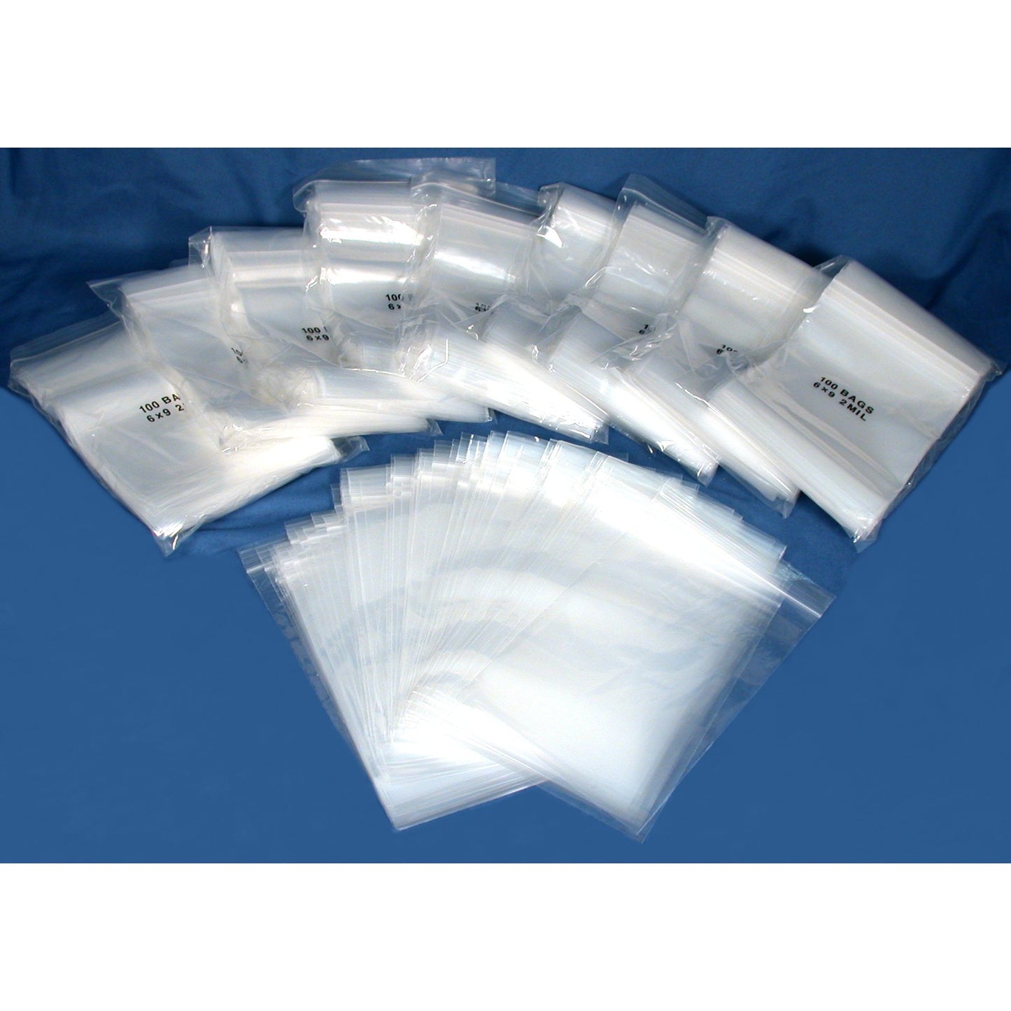 1000 Resealable Plastic Bags 6" x 9"