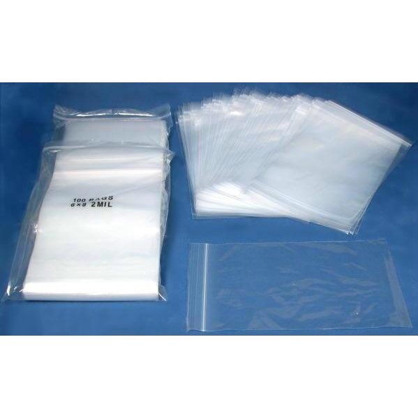 300 Resealable Plastic Bags 6" x 9"