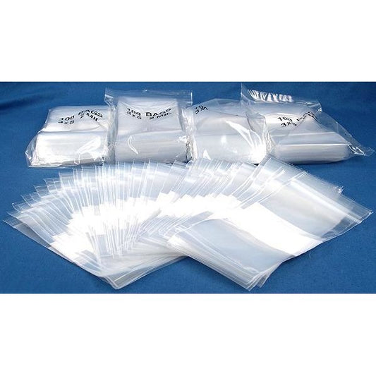 White Block Resealable Bags 5" 500Pcs