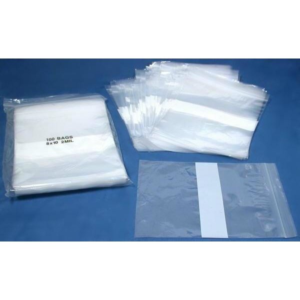 200 Zipper Poly Bags Plastic Resealable Shipping Parts