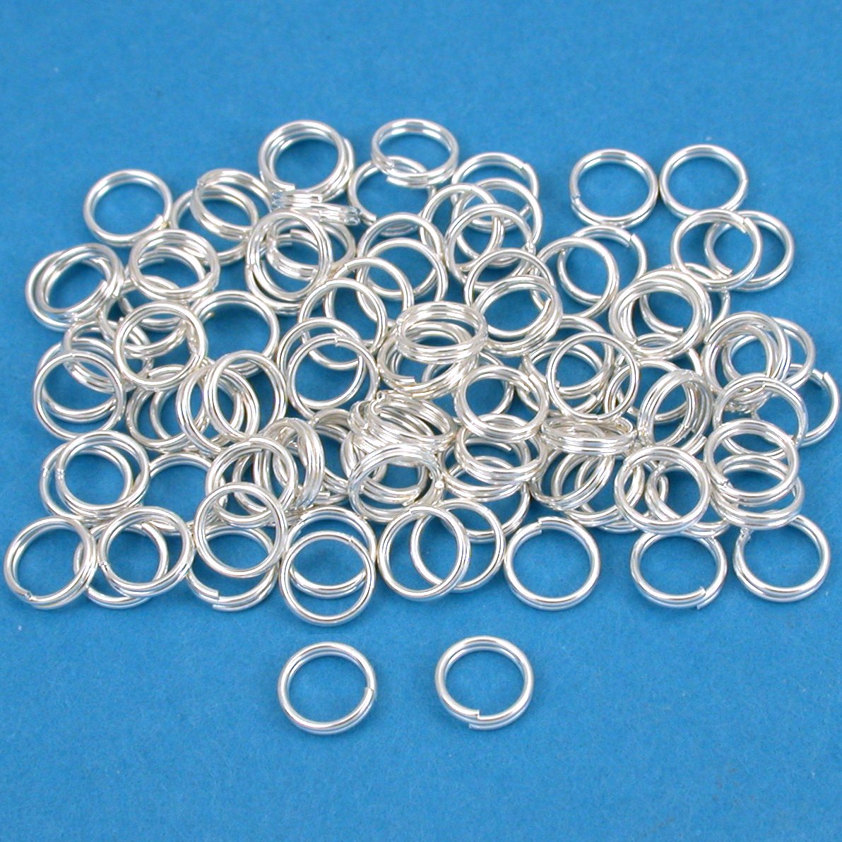 Split Rings Silver Plated 6mm 100Pcs