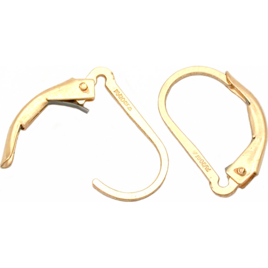 Leverback Earrings Gold Filled 14mm 1 Pair