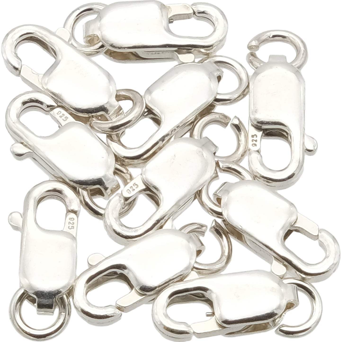 Lobster Clasp Sterling Silver 8.3mm 10Pcs
