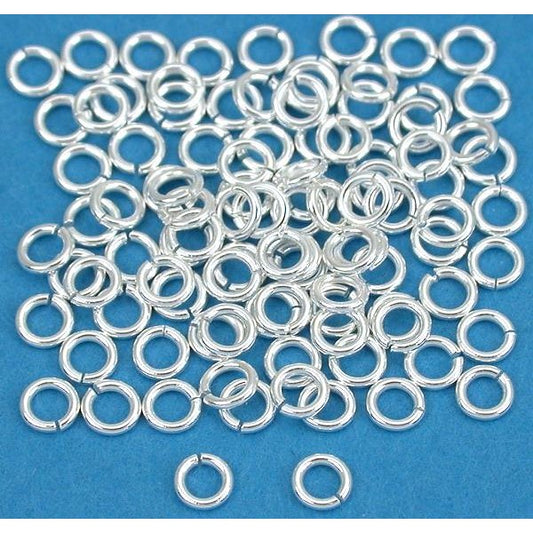 Round Open Jump Rings Sterling Silver 22 Gauge 3mm