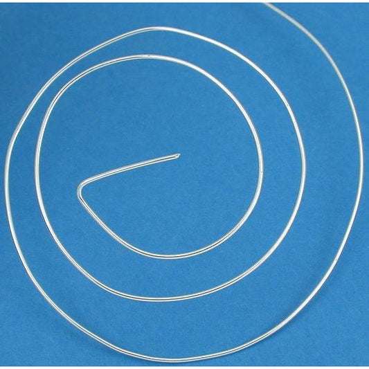 Wire Sterling Silver Round Half Hard 24 ga 5ft