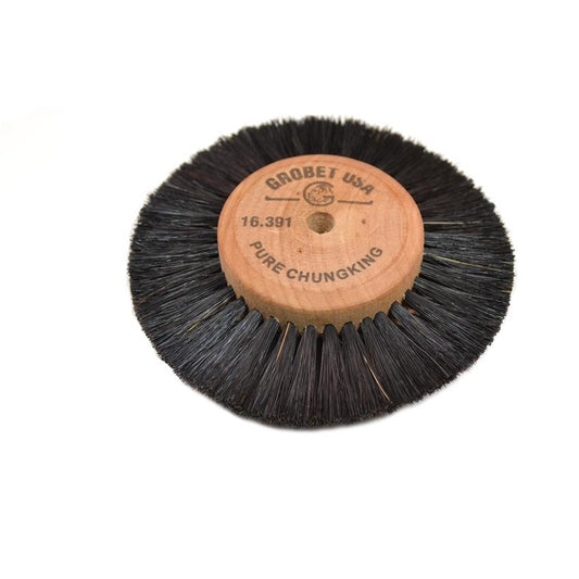 Wood Hub Brush, 3 Rows of Bristle, 3-1/2" Overall Diameter , Item No. 16.391