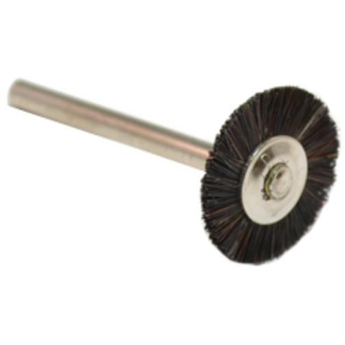 12 Stiff Bristle Wheel Brush, 3/4" Diameter 1/8" Shank