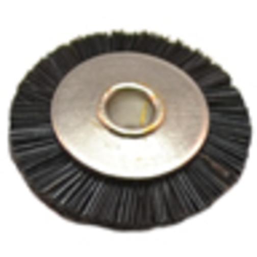 12 Medium Stiffness Wheel Brush, 9/16" Diameter 3/32" Arbor Hole