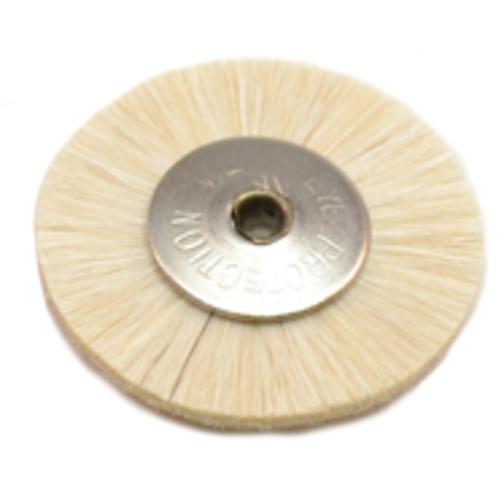 12 Soft Bristle Wheel Brush, 1" Diameter 3/32" Arbor Hole