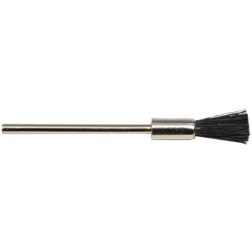 12 Stiff Bristle End Brush, 5/8" Trim, 3/16" Diameter 3/32" Shank