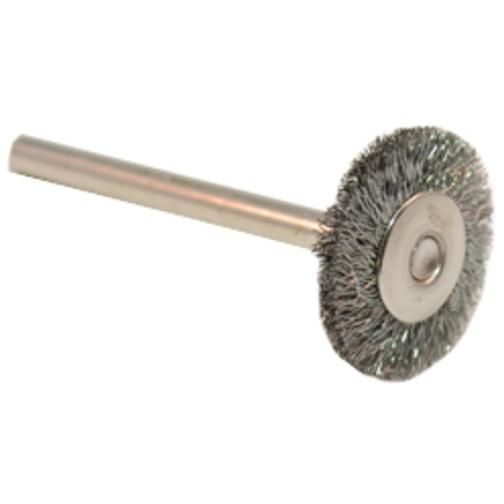 12 Crimped Steel Wire Wheel Brush, 3/4" Diameter 1/8" Shank
