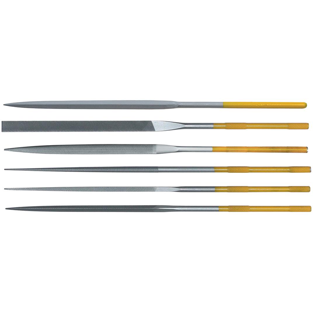 Grobet 18cm INOX 6-pce Set File, Cut 0, Item No. 30.122V