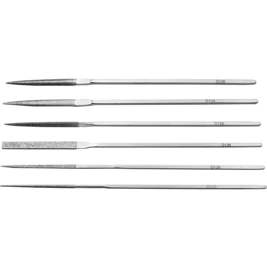 6-pce Diamond Coated Escapement File Set, Item No. 33.957