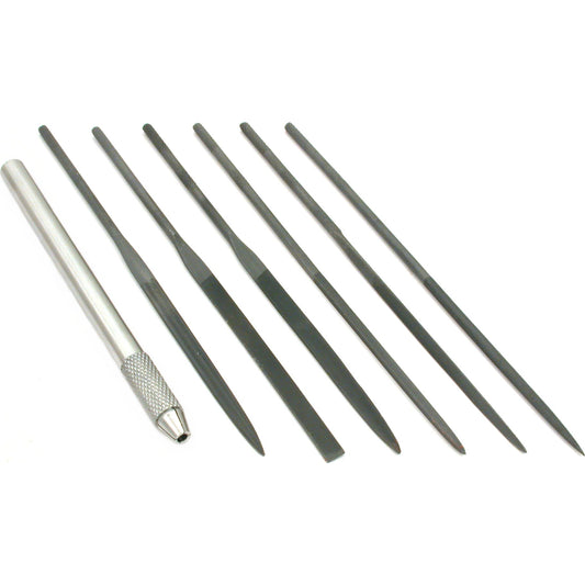 Needle Files & Holder 5 1/2" 7Pcs