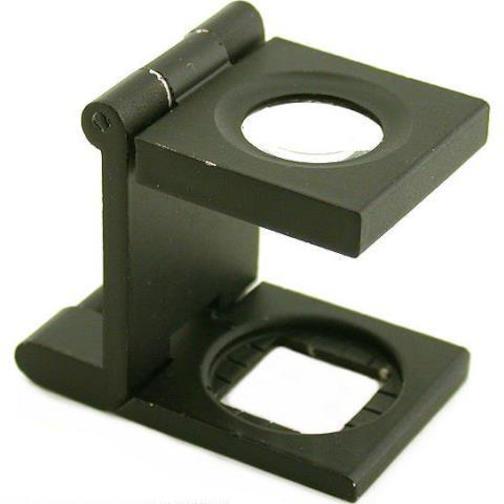 10x Folding Magnifier Black