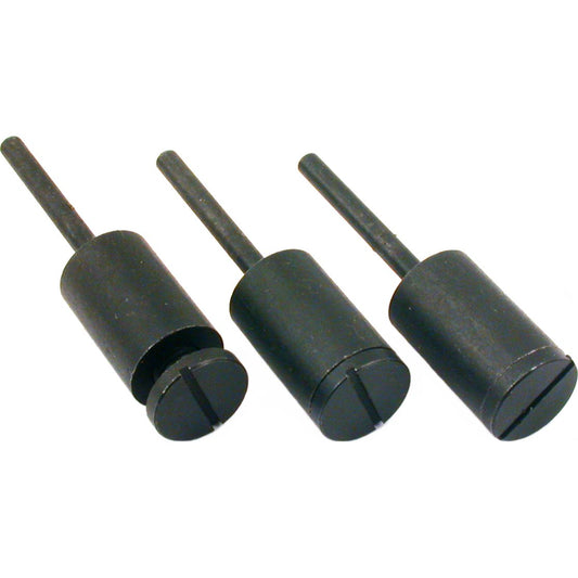 3 Screw Mandrels With 1/8" Shanks Rotary Drum Art Craft Hobby Jewelers Tools