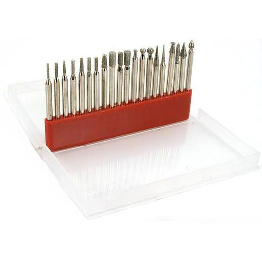 Diamond Coated Burs 1/8" 20Pcs