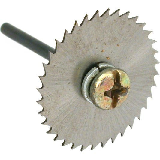 High Speed Steel Cut Off Wheel 1 1/4" & Mandrel 1/8" 2Pcs