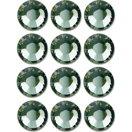 Flatback Swarovski Crystal Rhinestones Black Diamond