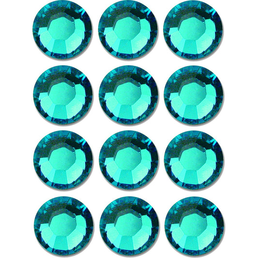 Flatback Swarovski Crystal Rhinestones Blue Zircon