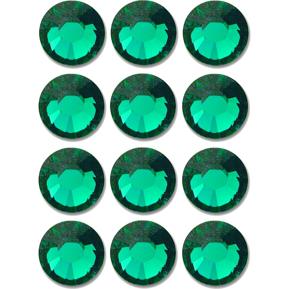 Flatback Swarovski Crystal Rhinestones Emerald
