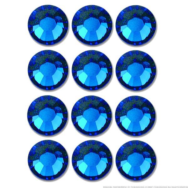 Flatback Swarovski Crystal Rhinestones Capri Blue
