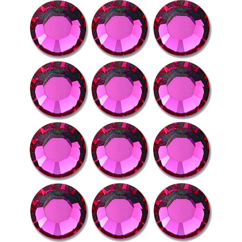 Flatback Swarovski Crystal Rhinestones Fuchsia – FindingKing