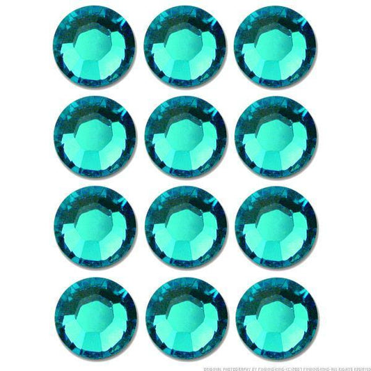 Flatback Swarovski Crystal Rhinestones Blue Zircon