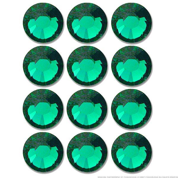 Flatback Swarovski Crystal Rhinestones Emerald