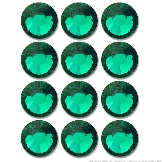 Flatback Swarovski Crystal Rhinestones Emerald